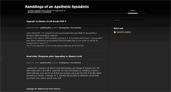 Desktop Screenshot of apatheticadmin.com