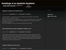 Tablet Screenshot of apatheticadmin.com